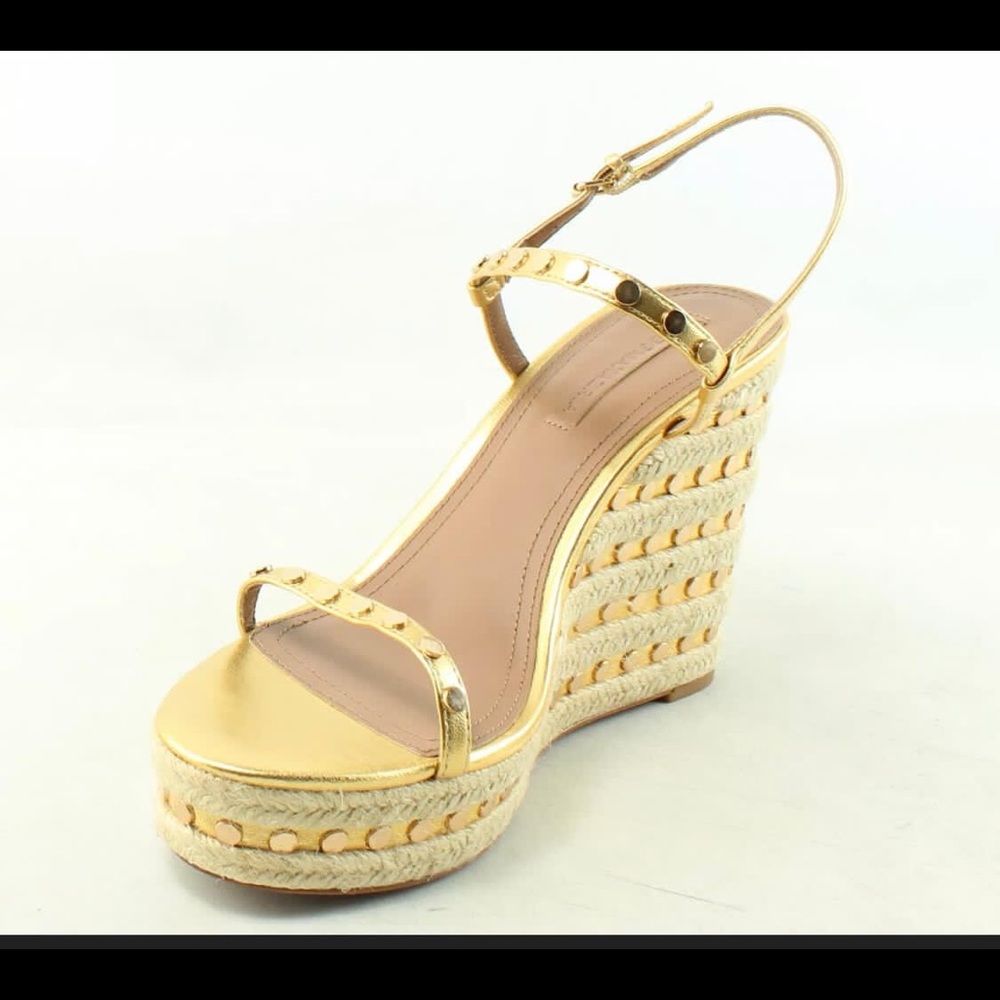 BCBG Womens Paige Gold Espadrilles.  Size 10 New